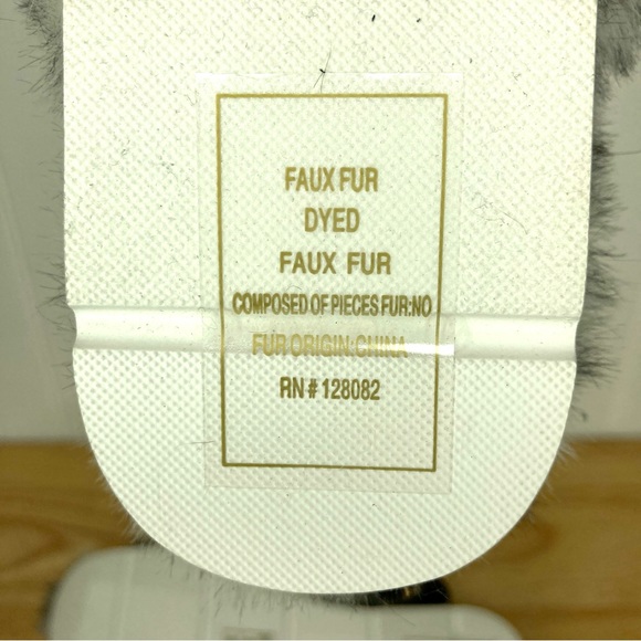 New Dolce Vita Black/White Spotted Faux Fur Poochy Slingback Slippers Women's 6 - Picture 9 of 13